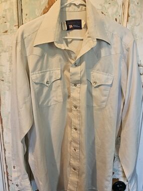 Panhandle Slim Men's Off-White Western Snap Shirt
